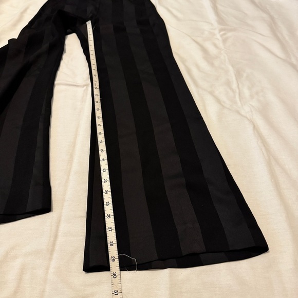 Rebecca Vallance 2 Black Stripe High Waist Wide Leg Pants Trousers Capsule - Picture 9 of 11